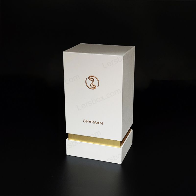 Luxusný parfumový box s ručne vyrábaným logom so zlatou fóliou a Eva Foam Vložte HP012